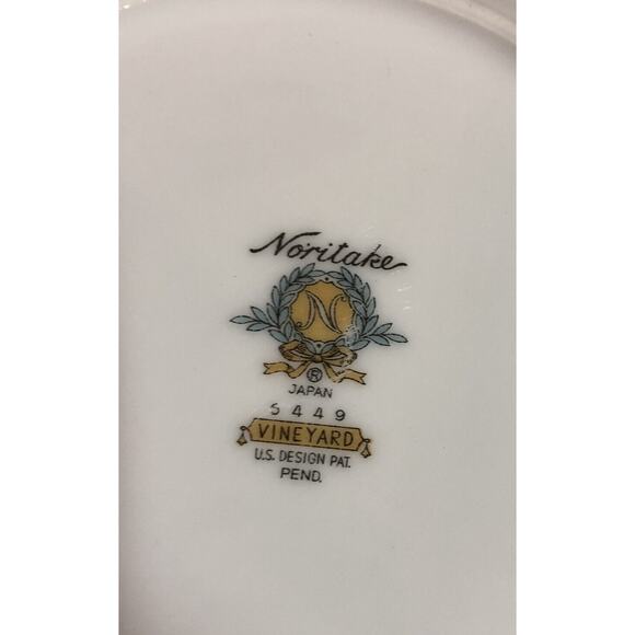 Noritake VINEYARD‎ #6449 - BREAD AND BUTTER PLATE - platinum trim - Picture 3 of 4